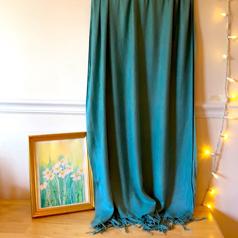 Seafoam green pashmina scarf
